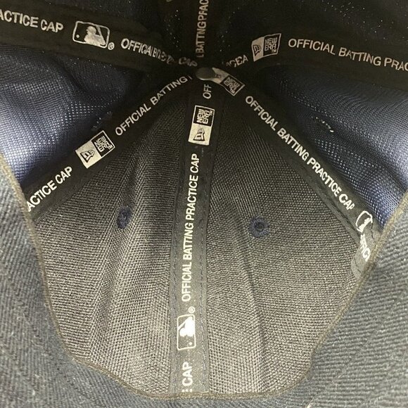 New York Yankees Ball Hat Cap Navy New Era Fitted Medium - Large MLB Baseball - Picture 11 of 11